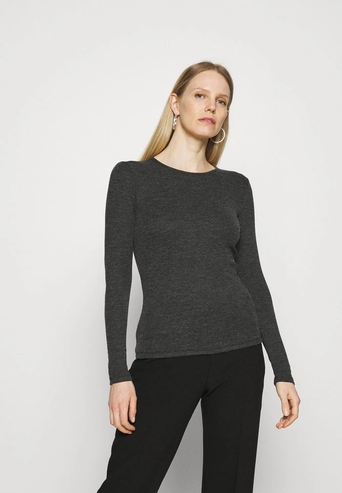 T-Shirt ANNA FIELD Anna Field Long Sleeved Top Grise Femme | ABH-1150745